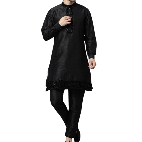 Traditional Black Kurta