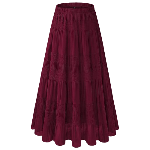 Pleated Long Skirt
